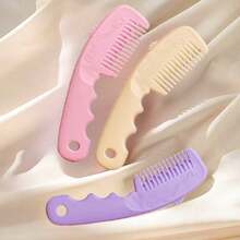3pcs/2pcs/1pc Hair Trim Comb In PP, 2-In-1 Multifunction,Dopamine Color For Hair Trim,Female Fringe Trimming - Multicolor - View 3