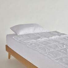 Diezx10 10xDIEZ Relleno nórdico para saco ajustable - Relleno para saco nórdico ligero y cálido Blanco - Cama de 80cm