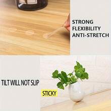 300pcs Double Sided Balloon Glue Dots, Balloon Arch Accessories, Balloon Chain Strings, Balloon Flower Making, Removable Transparent Tape, No Trace Glue Dots, Easy Peel, Unnoticeable Double Sided Nano Glue Dots, Balloon Glue For Weddings, Party Supplies, Birthday Decorations, DIY Crafts. - Clear - View 11