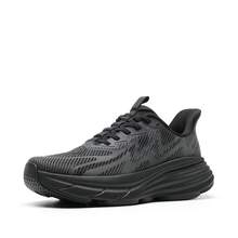 Men's Slip On Walking Shoes Hands-Free Cushion Running Tennis Non-Slip Comfortable Workout Gym Athletic Breathable Fashion Sneakers - màu đen - Xem 2