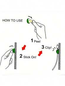 20pcs Cable Clips, Self-Adhesive Wire Clamps,Travel Essentials,For Usb-C/Headphone Jack Cables - Compact, , Space-Saving Solution,For Home Office, Desktop, Car, Nightstand - Perfect For Tech Enthusiasts, School, College, Portable Charger, Power Bank, Headphone Case, Electronic Bag, Cable Management, And Wire Keeper - Stylish And Functional Cable Organizer For Daily Use (Random Color) - Multicolor - View 6