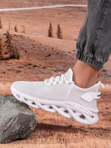 Zapatos deportivos casuales para hombres, con parte superior de malla y suela suave de EVA, ligeros y transpirables, adecuados para deportes, correr, caminar casual, gimnasio