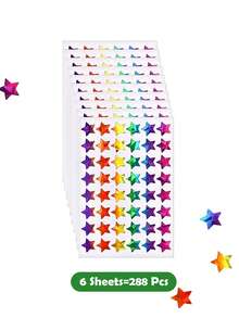 5 张 300 张全息星形贴纸、金色贴纸、儿童奖励教师贴纸、小铝箔星形贴纸、学生闪光星形贴纸、DIY 或装饰闪光贴纸、黄色星形贴纸、儿童小贴纸、奖励、星形贴纸、小贴纸、贴纸、星形贴纸、贴纸、小贴纸、星形贴纸、小贴纸、贴纸 - 金色 - 查看 16