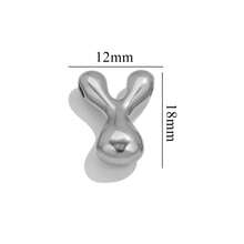 1pc Casual 304 Stainless Steel 18k Gold-Plated A-Z 26 Perforated Bubble Letter Pendant DIY Jewelry Pendant Accessories Suitable For Women's Daily Life Wear - Pendant - View 51