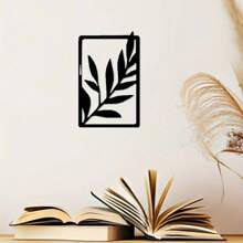 1pc Boho Metal Wall Art – Vintage Tropical Leaf Wall Decor With Rustic Palm Design – Elegant Metal Sign For Indoor Or Outdoor Use – Stylish Home Accent Or Gift
