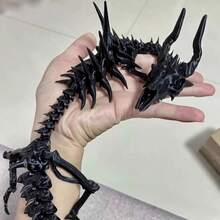 1pc 3D Printed Skeleton Dragon - Skeletal Jointed Action Figure - Gift, Tea Ceremony Fish Tank Ornament, Desk Decor, Gift - Multicolor - View 9