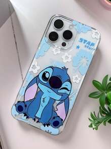 Cartoon Cute Blue Stitch Kompatybilny z Galaxy Kompatybilny z Redmi Kompatybilny z etui na telefon Biznesowy Prosty 7/8/X/XS/11/12/13/14/15/16PRO/Max SPORT Podaruj prezenty urodzinowe znajomym i ukochanym Śliczne etui na telefon odporne na wstrząsy Kompatybilne z Apple Kompatybilne z Podaruj prezenty urodzinowe znajomym i ukochanym ﻿