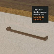 Despensero Alacena Multiuso Organizador Madesa 1 Puerta Color Marrón y Crema - Marrón y Crema - Ver 8