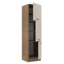 Despensero Alacena Multiuso Organizador Madesa 3 Puertas Color Marrón y Crema - Marrón y Crema - Ver 4