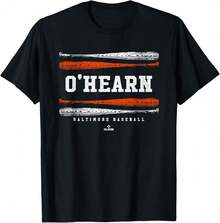Vintage Baseball Bat Gameday Ryan O Hearn Baltimore Mlbpa T-Shirt)Asc Gifts For Dad - Black - View 1