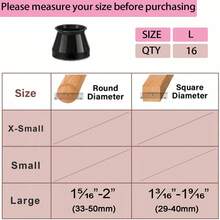 4/8/16/20 件椅腿地板保护垫 - 消除地板噪音，防止刮擦，滑动顺畅 - 耐用的硅胶结构，柔软的毛毡垫可轻柔接触地板，保护地板、桌椅腿