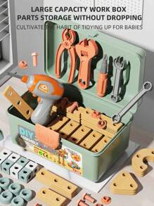 Creative DIY Assembly Toy Tool Set, Puzzle Simulation Disassembly Repair Tool Box Screws Toys For Children