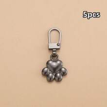 5/10/20pcs Dog Paw Metal Zipper Pulls, DIY Replacement Keychain Suitable For Luggage, Wallets, Jackets, Backpacks, Etc. - Multicolor - View 22