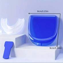Bandeja dental anti ronquidos, protector bucal de silicona anti ronquidos físicos para el bruxismo para adultos, protector bucal deportivo - Aparatos antirronquidos (juego de tres piezas) - Ver 5