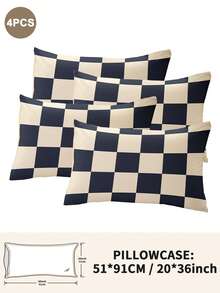 1pc/2pcs/4pcs Polyester Fashion Print Pillow Cover Set (Pillow Inner Not Included), Soft & Comfortable, Suitable For All Seasons - Multicolor - View 12