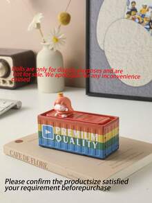 1pc Mini Metal Container Storage Box, Vintage Industrial Style Iron Tin Model Desktop Decor, Prop For Photoshoot, Desktop Office Supply Storage, Small Item Organizer, Great For Mother's Day, Father's Day, Thanksgiving, Christmas, New Year Gift - Multicolor - View 17