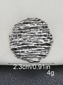 10 Stücke/Packung Runde Metallknöpfe mit geprägtem horizontalem Streifenmuster, geeignet für Mäntel, Pullover, Jacken, Kleider, Hemden, handgefertigte Verzierungen, Stoff-Nähzubehör für DIY