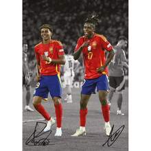 1 件/3 件墙面艺术海报可选相框流行著名足球运动员、明星足球运动员、海报和印刷品、帆布印刷品、墙面艺术、客厅、家居装饰礼品