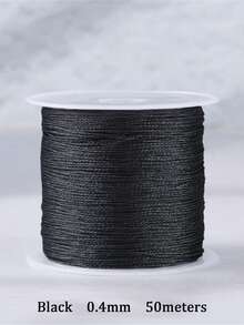 1 件 0.2-1 毫米金/银线花边绳手链项链编织绳适用于 DIY 流苏串珠香巴拉串珠宝制作配件 - 彩色 - 查看 27