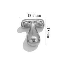 1pc Casual 304 Stainless Steel 18k Gold-Plated A-Z 26 Perforated Bubble Letter Pendant DIY Jewelry Pendant Accessories Suitable For Women's Daily Life Wear - Pendant - View 25