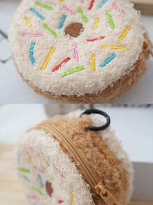 Cookies Style Coin Purse, Creative Key Holder, Cute Niche Earphone Storage Bag