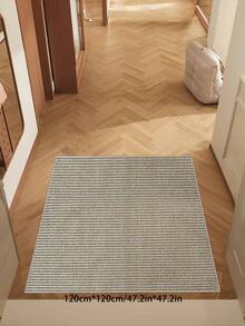 1pc Jute Appearance Minimalist Design Durable Anti-Dirt Indoor/Outdoor Entrance Mat, Absorbent Soft Easy To Clean, Machine Washable, Suitable For Living Room, Kitchen, Non-Slip Hallway Carpet, Round Carpet, Multiple Colors Available, Living Room Carpet, Bedroom Carpet, Living Room Area Rug, Living Room Carpet, Home Decor, Also Suitable For Bathroom Mat, Room Decor, Home Carpet - Màu be - Xem 22