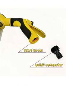 Neue leistungsstarke Hochdruckwassersprühpistole | tragbare Wasserpistole mit 2x stärkerem Strahlkraft, einfach zu benutzen, rutschfester Griff zum Auto waschen und Pflanzen bewässern, robuste Kunststoffkonstruktion, Gießkanne, batteriefrei