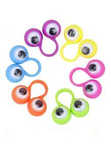 36/12/10pcs Finger Movement Eye Ring, Creative Trick Finger Eye Puppet Gift, Decoration For Birthday Party, Festivals