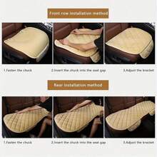 Plush Car Back Seat Protector  Soft Non-Slip Durable Rear Row Seat Cushion Mat With Auto Chair Accessories Comfort Protection