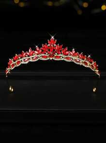 Corona nupcial minimalista, diadema de cristal de aleación multicolor, accesorios para el cabello, adecuado para boda, cumpleaños, fiesta, vestidos de gala