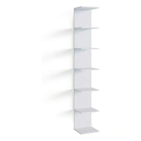 Vicco Wandregal Paolo, hängendes Regal, Weiß, 30 x 190 cm