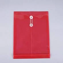 3pcs Vertical Rope Closure Document Folders, A4 Size Office Contract/Resume Storage Bags, Student Test Paper Organizer - Multicolor - View 12