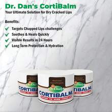 Dr. Dan'S Cortibalm Jars-3 Pack- For Dry Cracked Lips - Healing Lip Balm Jar For Severely Chapped Lips - Designed For Men, Women And Children - - 白色 - 查看 5
