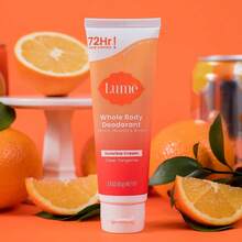 Lume Whole Body Deodorant - Invisible Cream Tube - 72 Hour Odor Control - Aluminum Free, Baking Soda Free, Skin Safe - 3.0 Ounce (Clean Tangerine) - 橘色 - 查看 1