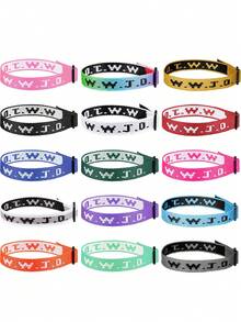 15pcs WWJD Woven Bracelet - What Would Jesus Do Christian Wristband Charity Fundraiser - 15wwjd Printed Bracelet - View 1