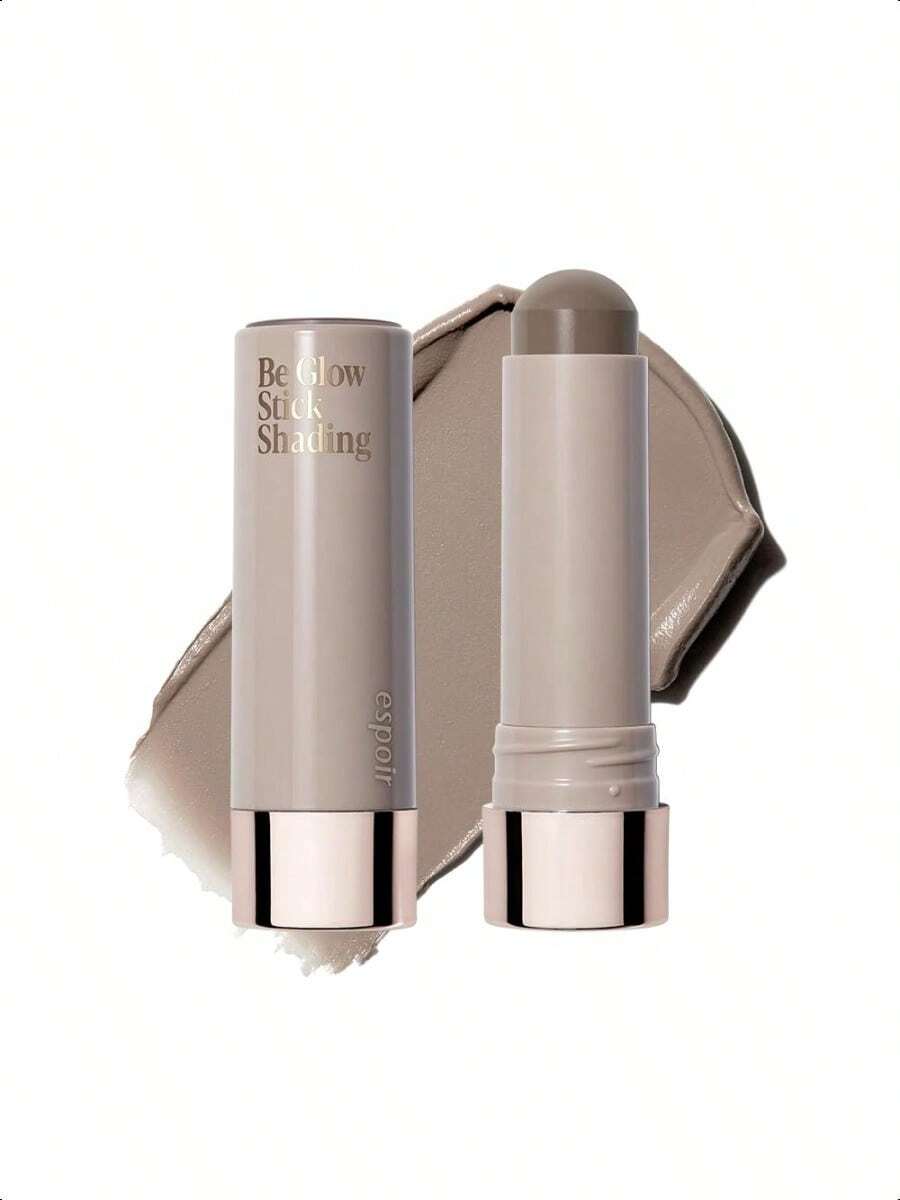 eSpoir Be Glow Shading Stick Contour │Trang điểm định hình khuôn mặt mượt mà │Màu sắc tinh tế cho vẻ ngoài tự nhiên trên khuôn mặt │Kết cấu dạng kem đặc (Xám lạnh, dạng thỏi) - Màu xám mát mẻ - Xem 1