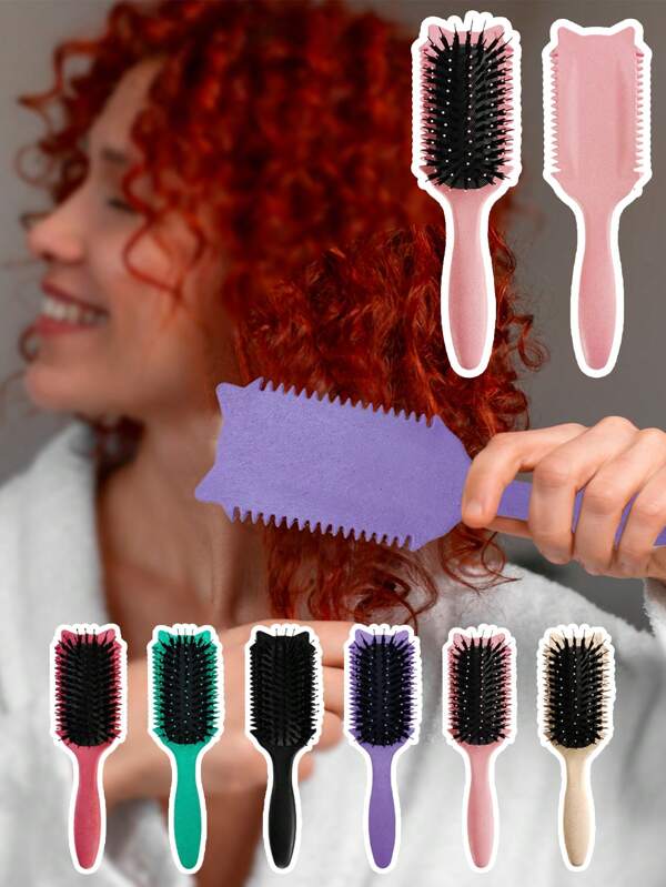 Curl Defining Brush, Curl Hair Brush, Curl Define Styling Brush, For Combing And Shaping Curls In All Hairstyles To Reduce Pulling
