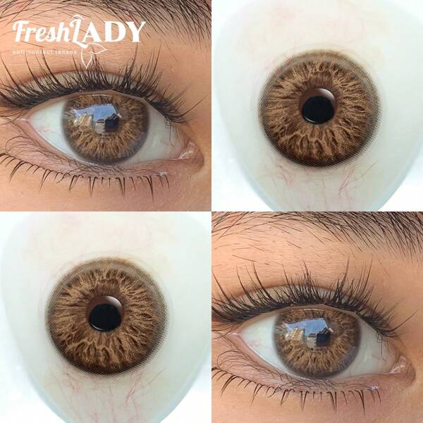 FRESH LADY Freshlady Lens For School Pupilentes Eyes Meet Rococo Love Letter 14.20mm Colored Contact Lenses 1 Year Disposable Halloween Costume Cosplay