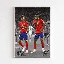 1 件/3 件墙面艺术海报可选相框流行著名足球运动员、明星足球运动员、海报和印刷品、帆布印刷品、墙面艺术、客厅、家居装饰礼品