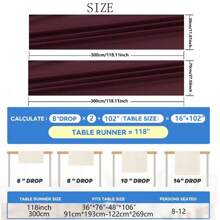 1/6 Stücke Chiffon Tischtuch, transparentes Tischtuch, geeignet für Hochzeit, Brautparty, Junggesellinnenabschied, Babyparty, Geburtstag, Feiertagsdekoration