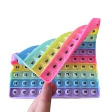 Números de 1 a 200 Brinquedo Fidget Jogos de Matemática Empurre Rápido Bolha Brinquedos Educacionais de Aprendizagem e Ensino de Matemática Prática Atividade Manipulativas Jogos de Tabuleiro Presentes para Crianças a Partir de 3 Anos, Natal