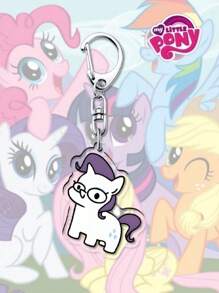 MY LITTLE PONY 1 pièce Porte-clés pendentif avec personnages mignons de la série de dessins animés My Little Pony (Twilight Sparkle, arc-en-ciel Dash, Pinkie Pie, Fluttershy). Convient pour les sacs à dos, les vacances, les faveurs de fête, la décoration de la chambre, la décoration de la maison, la décoration murale, la décoration scolaire, les surprises scolaires, la décoration de dortoir, la rentrée scolaire.