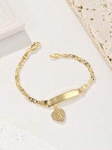 1 件经典铜质手工串珠圣母玛利亚手链，时尚手链，适合送给朋友、女朋友、妈妈。可日常佩戴或节日佩戴。