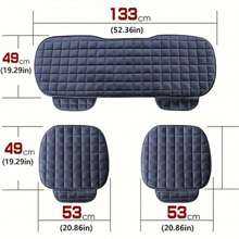 Plush Car Back Seat Protector  Soft Non-Slip Durable Rear Row Seat Cushion Mat With Auto Chair Accessories Comfort Protection