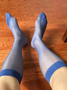 1 Pair Sexy Men's Ultra Thin Transparent Silky Socks, Colorful Breathable Scrunch Socks For Men, Reinforced And High Elasticity Design, Comfortable Men's Business And Formal Dress Stockings Accessories, Crew Socks, For Men's Gift, Daily Wear, Outdoor Use, Dating Wear, Cosplay, Travel Vacation, Fit For Most Body Shape - Multicolor - View 8