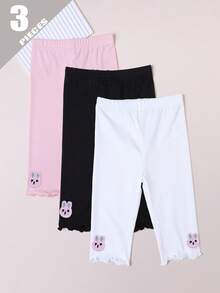 1/3双女婴薄款透气连裤袜，可爱卡通荷叶边百搭夏季款 - 彩色 - 查看 22