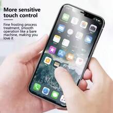 3 Stück 2,5D Vollbildschirm, hochauflösende matte gehärtete Glas Schutzfolie (Gaming Folie) Antifingerprint, kompatibel mit iPhone Apple X/XR/11/12/13/14/15/16/16e Serie, Geschenk für Geburtstag, Familie, Freunde, Handy Bildschirmschutz, Handy Zubehör