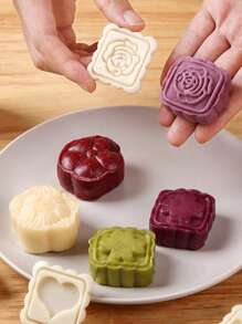Moon Cake Mold Set Cake Making Model Mold Ice Skin Mung Bean Cake Cake Hand Die Baking Props