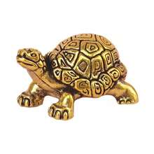 Brass Turtle Home Decor: Adorable Brass Turtle Statue, No Electricity Needed, Suitable For Living Room And Office, Perfect Gift For Animal Lovers And Home Decor Enthusiasts - Multicolor - View 6