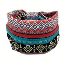 4 piezas Diademas deportivas antideslizantes con estampado de moda, pañuelos anchos estampados con estilo, bandas para el cabello tipo boho sueltas y suaves - Diademas elásticas de yoga que no se caen para correr, hacer deporte, uso diario. Adecuado como regalo para vacaciones, San Valentín o cumpleaños.